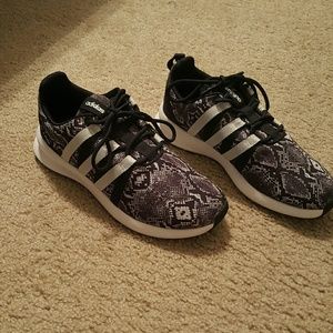 Adidas snake print sneakers